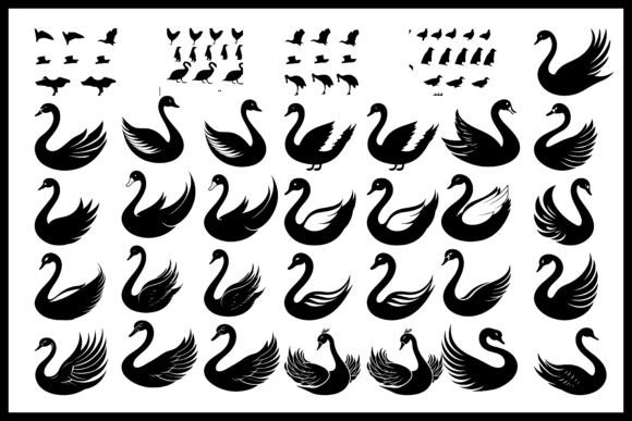 Elegant Swan Silhouette Bundle: A Designer's Review