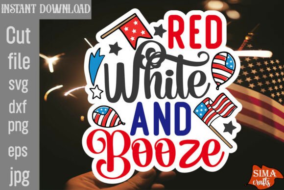 Red White and Booze SVG: A Designer's Take on 4th of July Embroidery