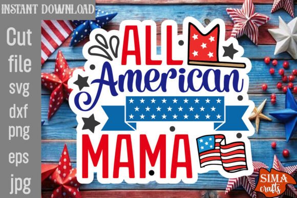 Review: All American Mama SVG Cut File for Embroidery
