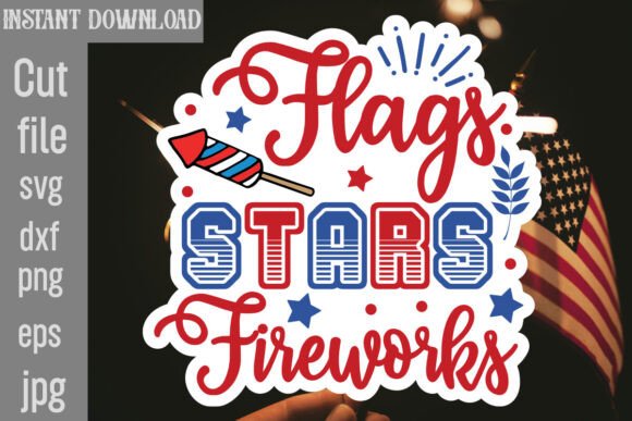 Review: Flags Stars Fireworks SVG for Real Embroidery