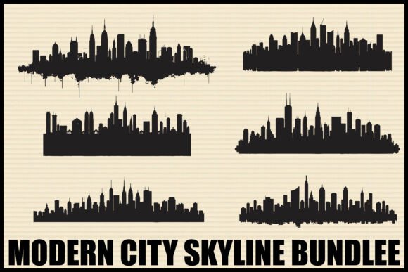 Review: Modern City Skyline Silhouette Set for Embroidery