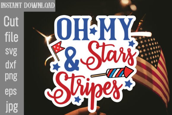 Review: Oh My Stars Stripes SVG Cut File for Embroidery
